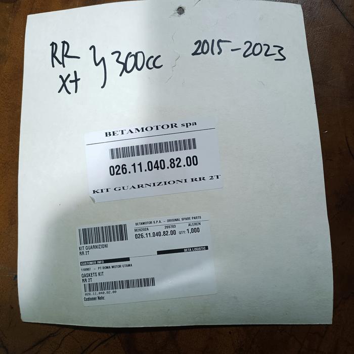 Gasket Kit RR300/250 2T 2017/24