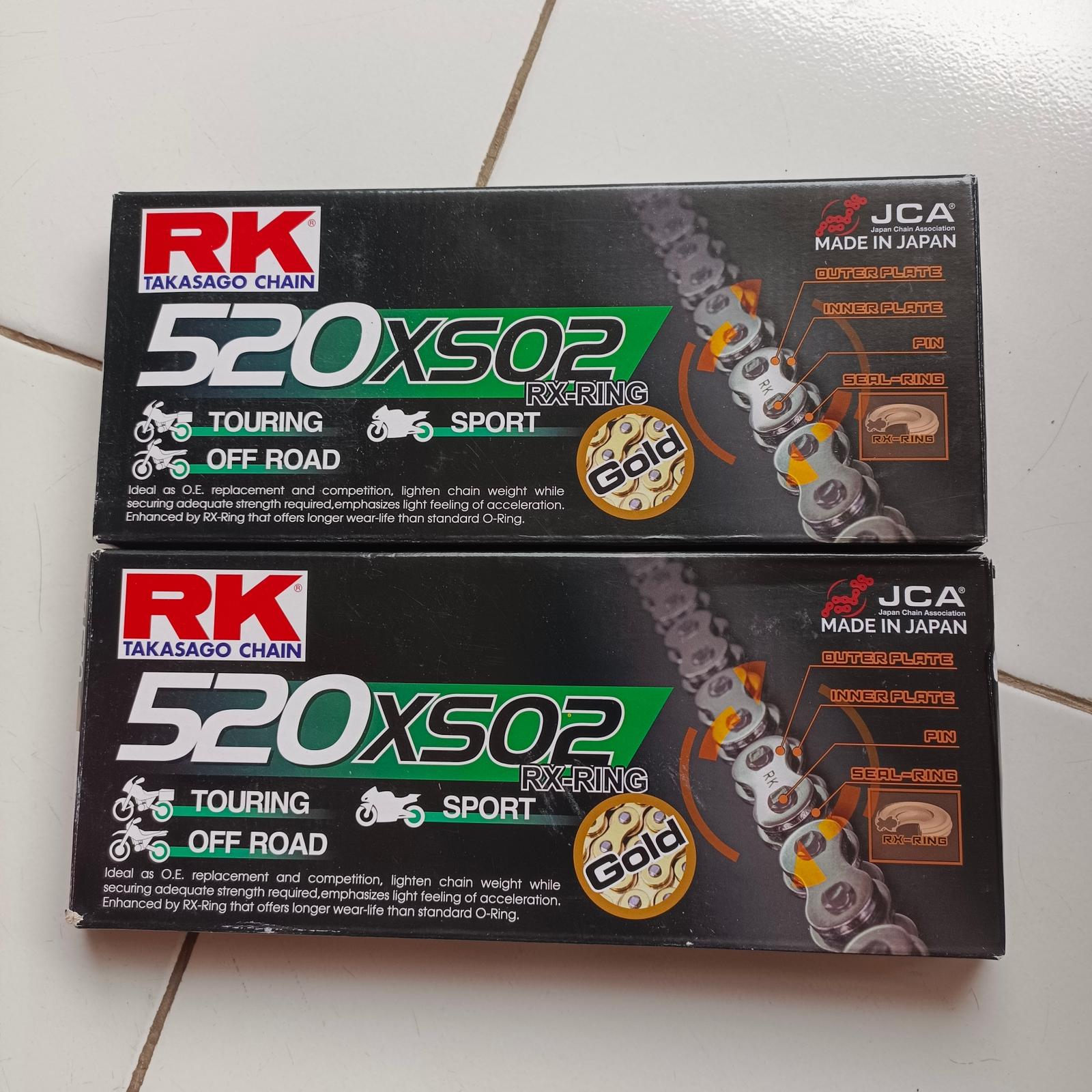 Rantai RK 520 XS02 RX Ring Gold 120 Made In Japan