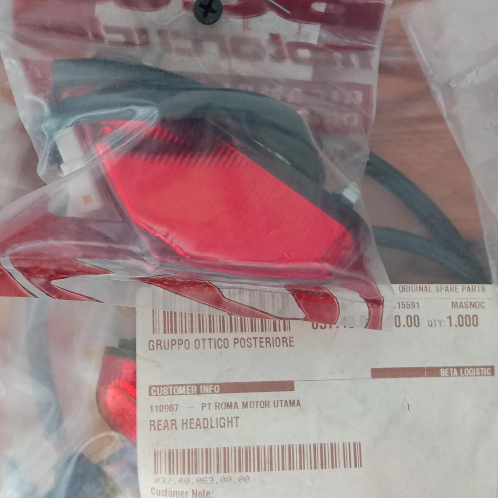 Lampu Belakang Motor Beta RR 2020/22